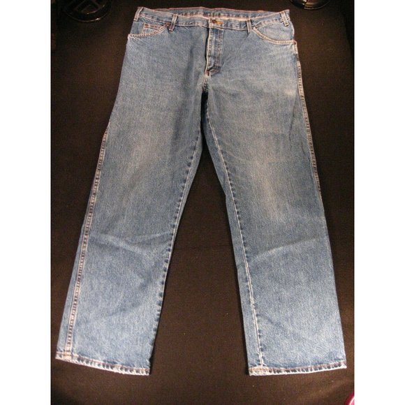 Dickies Men's Jeans 38 x 31 MEASURED Tag 38x32 Blue Denim Work Casual Boot Cut - Picture 1 of 10